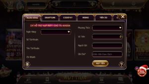 Cách nạp tiền thông qua ngân hàng tại cổng game V8 Club