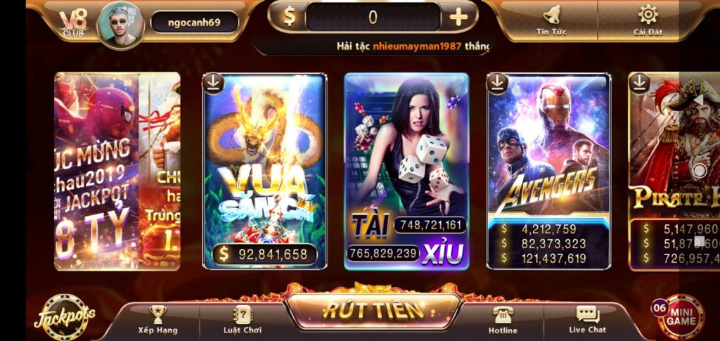 V8 club là cổng game nhiều năm kinh nghiệm cung cấp các sản phẩm cược